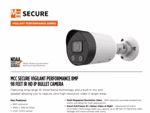 MCC Secure Vigilance Performance Series Security Cameras